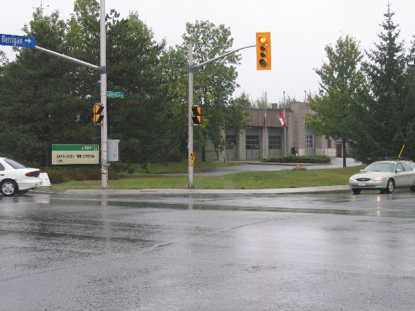 Barrhaven Fire Station from corner of Greenbank and Berrigan